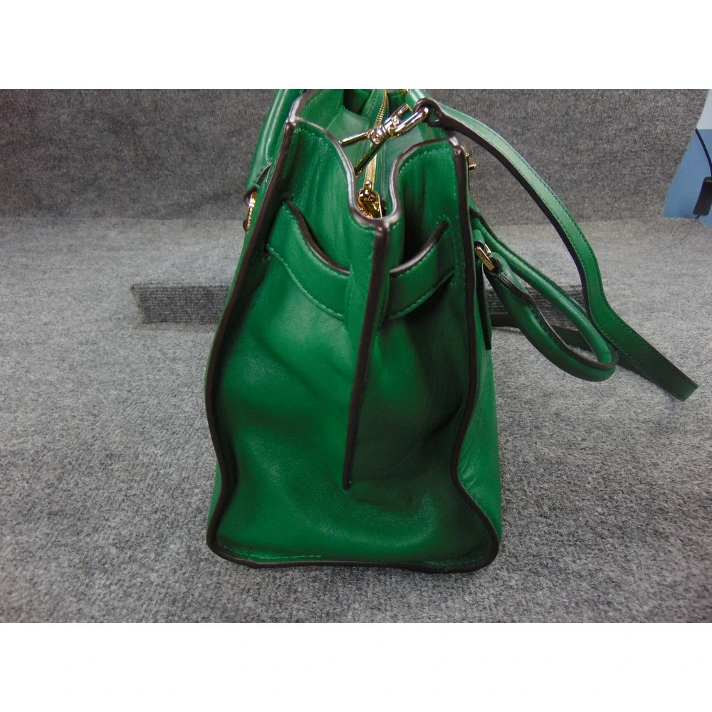 Michael Kors Hamilton Satchel Green Gold‎ Hardware 30F4GHXS3L Crossbody Bag